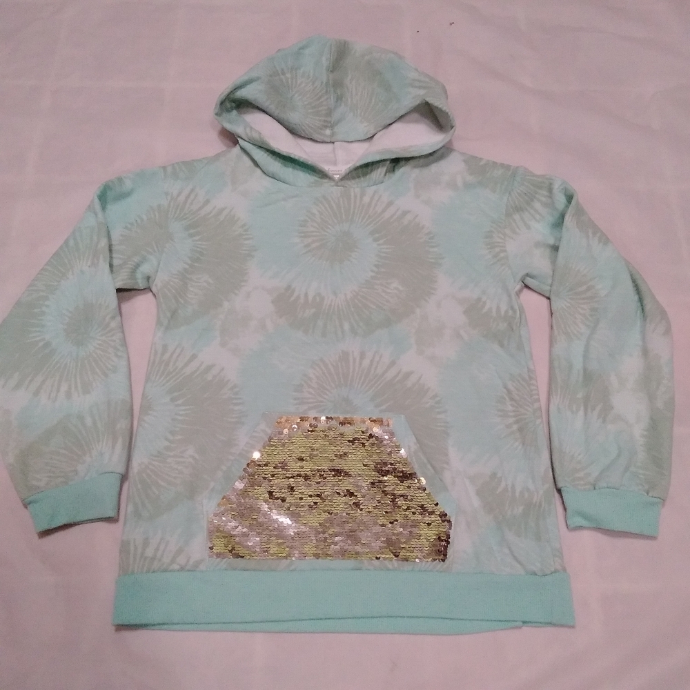 Forever Me Girl's 12 Hoodie Flip Sequence Pocket